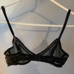GENTLY used Calvin Klein Sheer Black Unlined Underwire Lace Bra 34 C